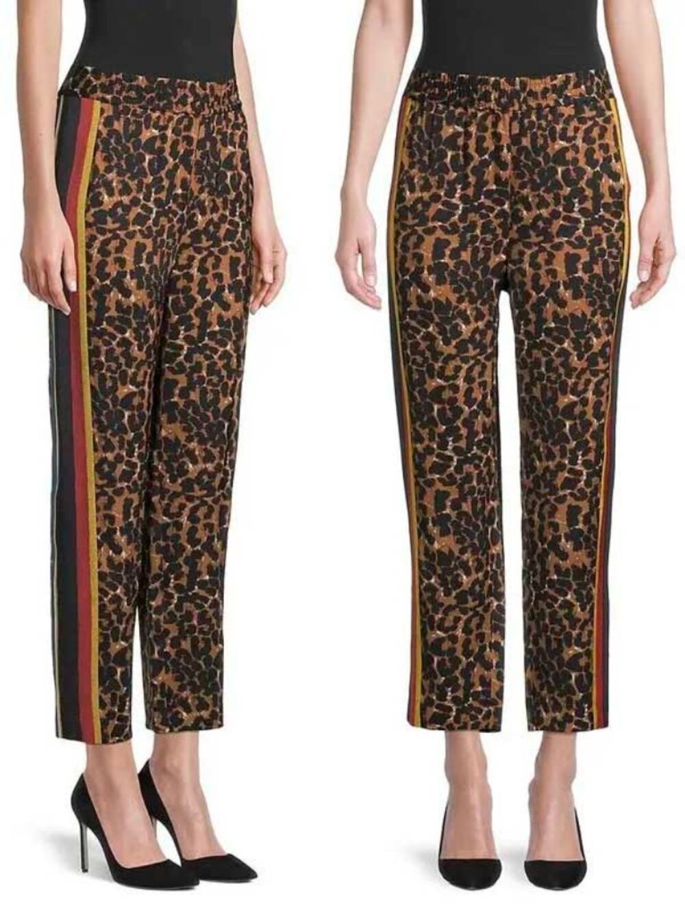 Kobi Halperin  Womens Aria Leopard Animal Printed Pants L NWT